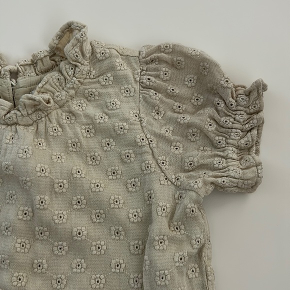 Rylee + Cru Embroidered Ruffled Mock Neck - Picture 3 of 8